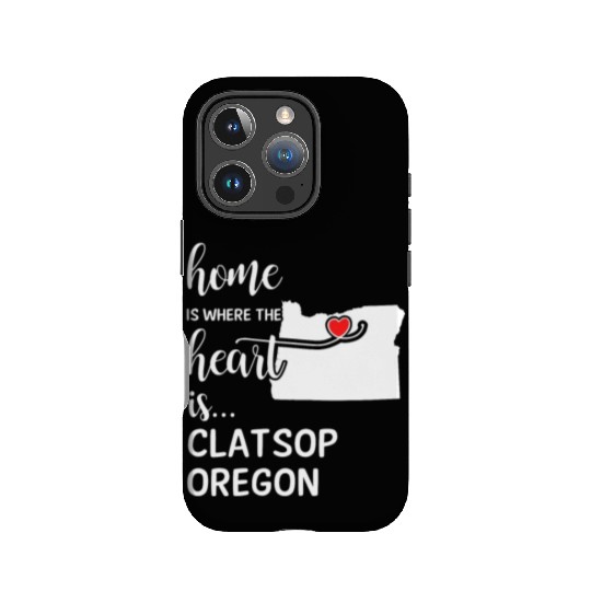 Clatsop County Oregon Is Where My Heart Is Gift IPhone Cases