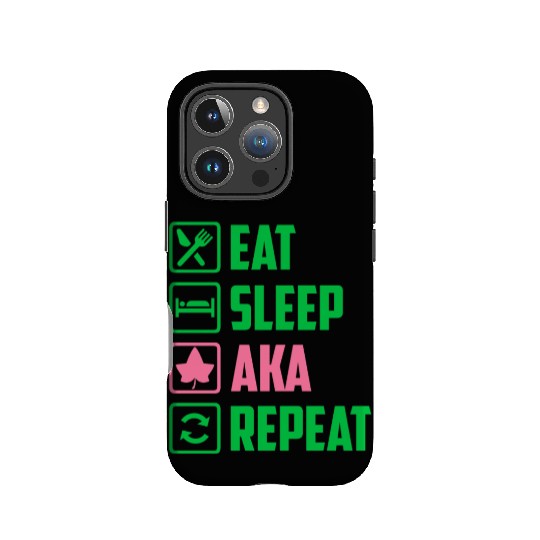 Eat Sleep AKA Repeat Alpha Kappa Alpha Womens Gift IPhone Cases