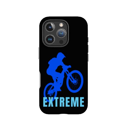 Mountain Bike (blue and light blue design) IPhone Cases
