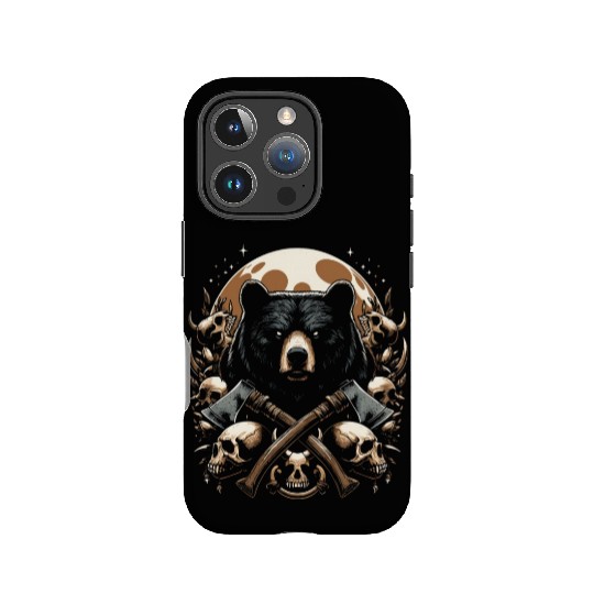 scary bear IPhone Cases