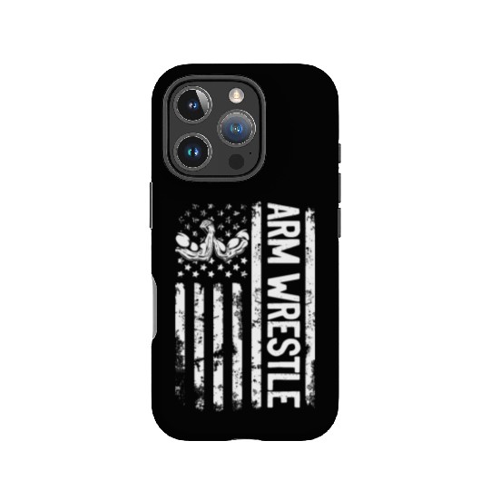 Arm Wrestling Arm Wrestle US Flag Arm Wrestler IPhone Cases