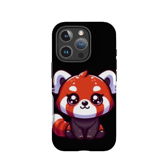 Playful Red Panda Cartoon IPhone Cases