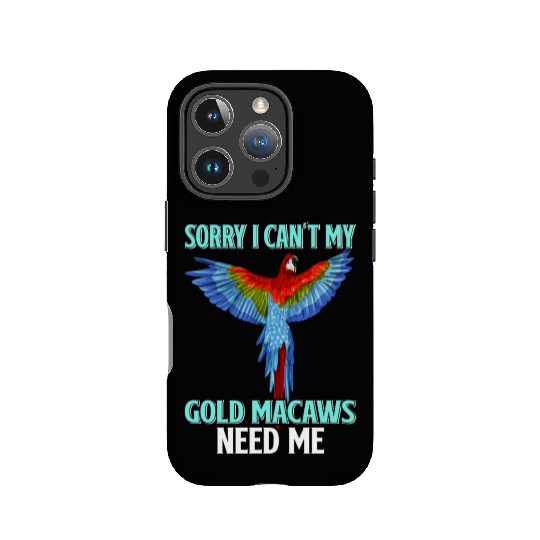 Gold Macaw Ornithologist Enthusiast Gift IPhone Cases