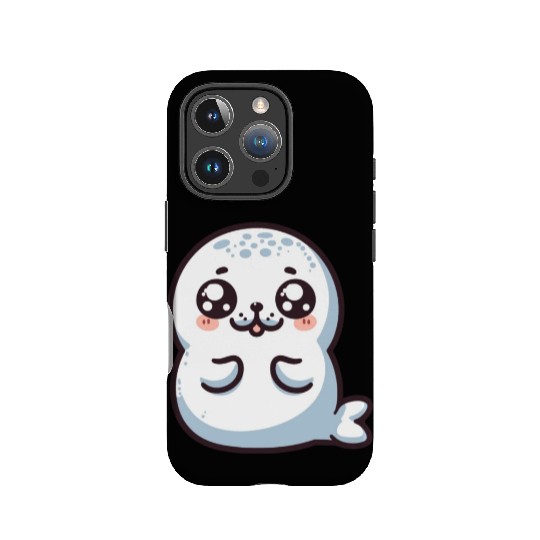 Playful Seal Cartoon IPhone Cases
