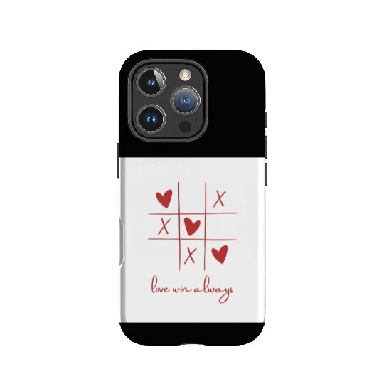 Beige Rouge Amour Saint Valentin IPhone Cases