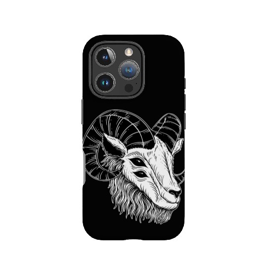 Dark Devil Goat Horn Head IPhone Cases
