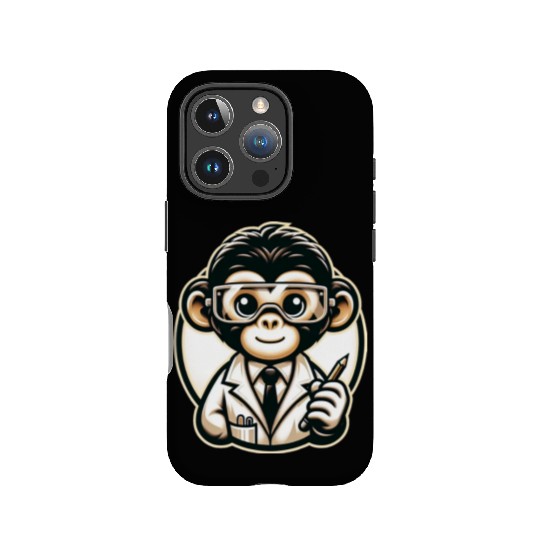 Cute Monkey Scientist IPhone Cases