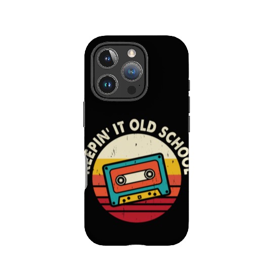 Keepin it old school mixtape cassette IPhone Cases