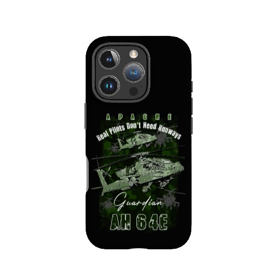 AH64 Apache Us Air Force attack helicopter with c IPhone Cases