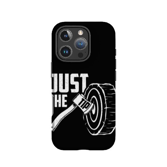 Axe Throwing Just The Tip IPhone Cases