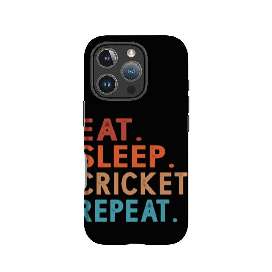 Eat Sleep Cricket Repeat Funny IPhone Cases