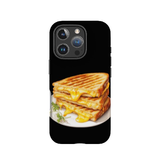 Plate of Grilled Cheese Sandwich IPhone Cases
