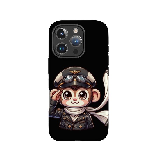 Cute Monkey Pilot IPhone Cases