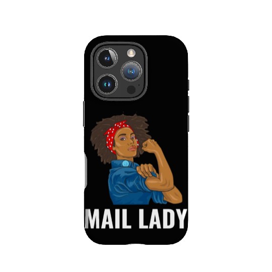 African American Postal Worker Mail Lady Funny IPhone Cases