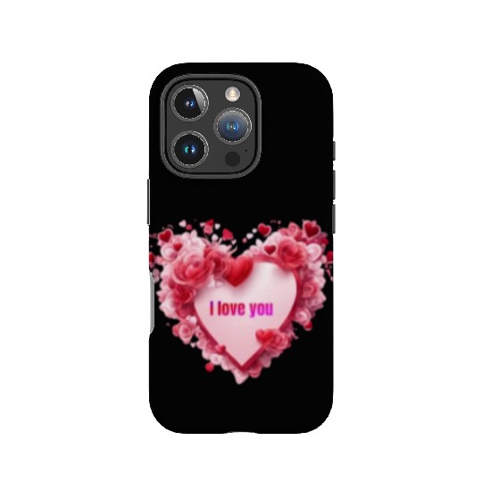 I love you. Heart IPhone Cases