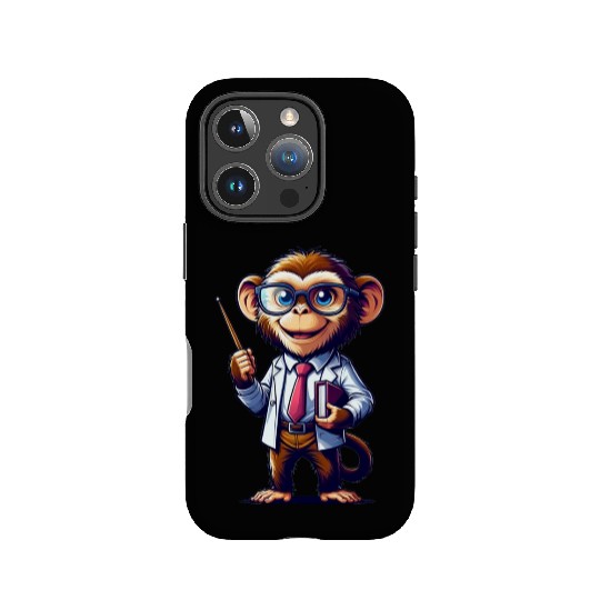 Cute Monkey Teacher IPhone Cases