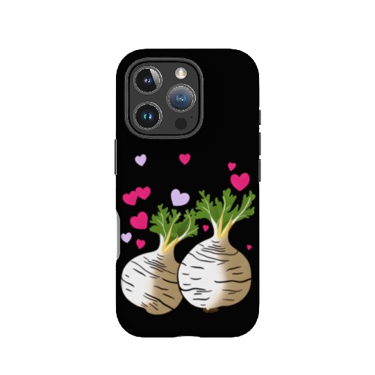 Turnip Love Hearts Valentine's Day IPhone Cases