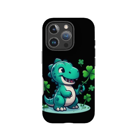 St. Patrick's Day Dino IPhone Cases