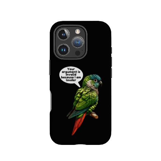 Green Cheek Conure Meme Funny Conure Parrot IPhone Cases