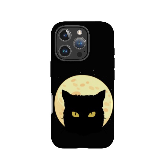 Cat Full Moon Cat Owner Gift IPhone Cases