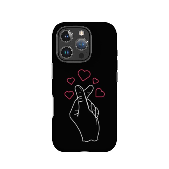 K-Pop Love K-Drama Korean Finger Heart IPhone Cases