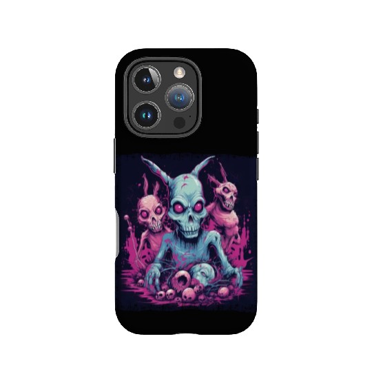 Easter Bunny Zombie Celebration IPhone Cases