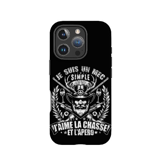 J'aime La Chasse et L'apéro Idée Originale Humour IPhone Cases