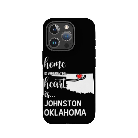 Johnston County Oklahoma Is Where My Heart Is Gift IPhone Cases