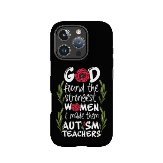 Woman Autism Teacher IPhone Cases