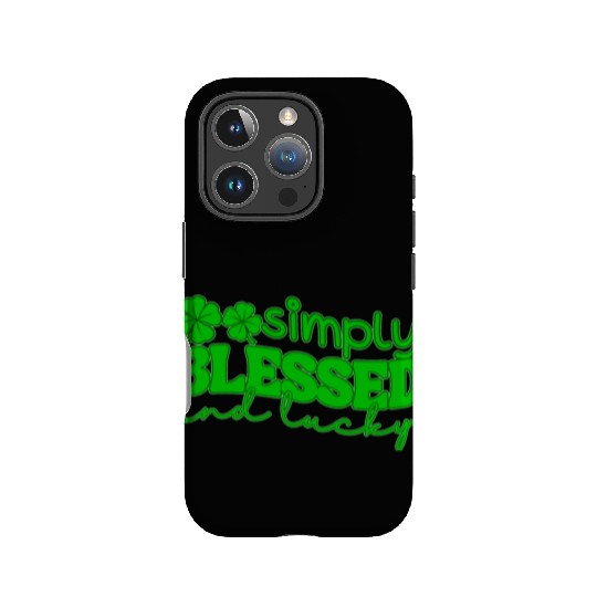 Simply Blessed And Lucky IPhone Cases