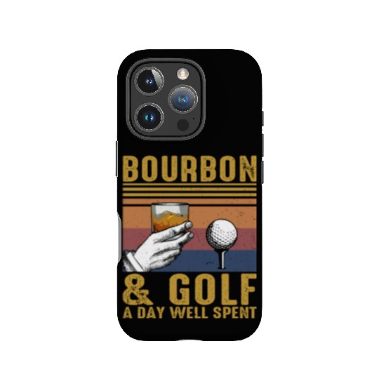Bourbon Golf Funny Golfer Bourbon Lover IPhone Cases
