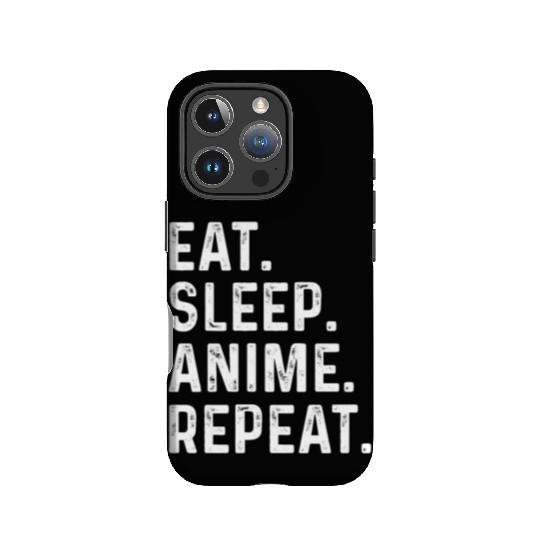 Eat Sleep Anime Repeat Gift for Manga Fans IPhone Cases