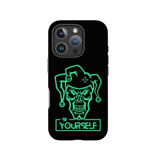 Be Yourself Crazy Joker neon Style Design IPhone Cases