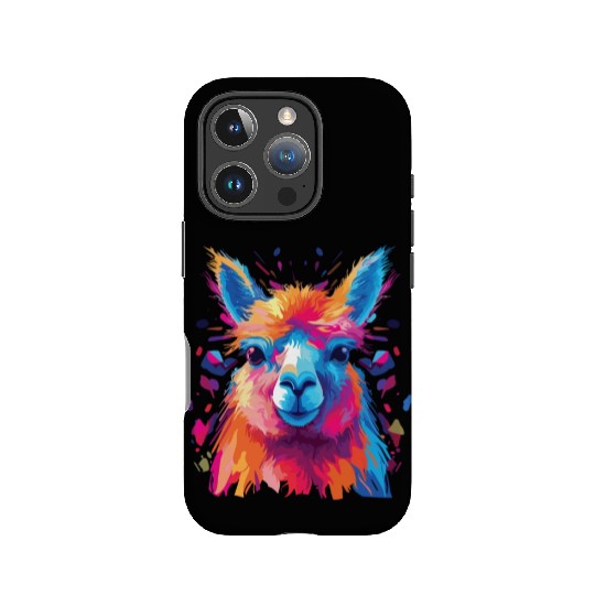 Watercolor Colorful Alpaca Colorful Animals IPhone Cases