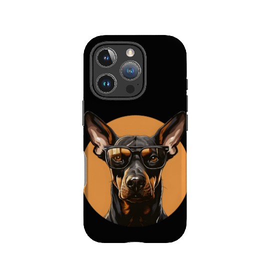 Doberman natural ears IPhone Cases