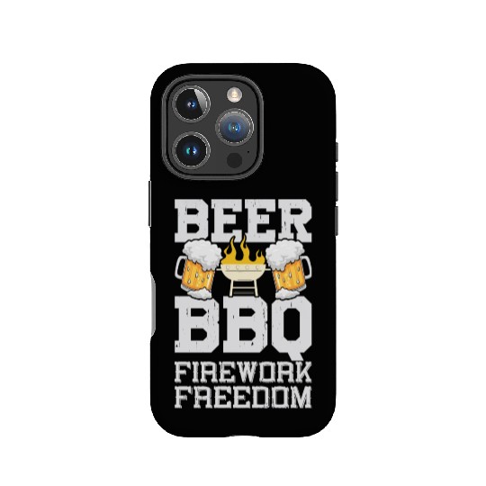 Beer BBQ Firework Freedom - BBQ Barbeque IPhone Cases