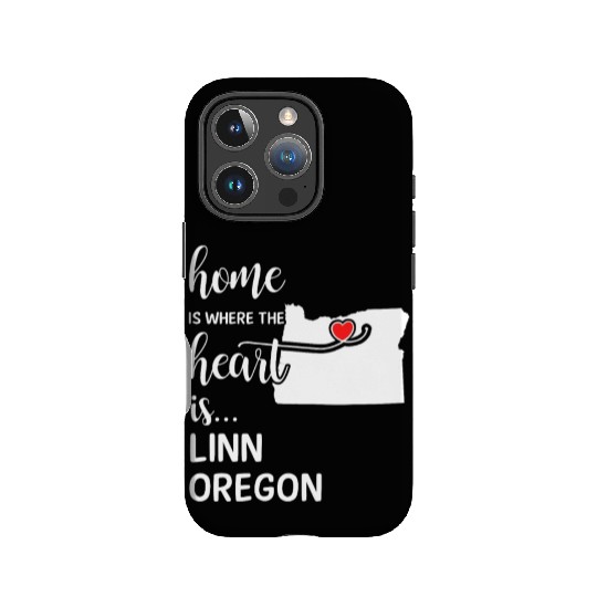 Linn County Oregon Is Where My Heart Is Gift IPhone Cases