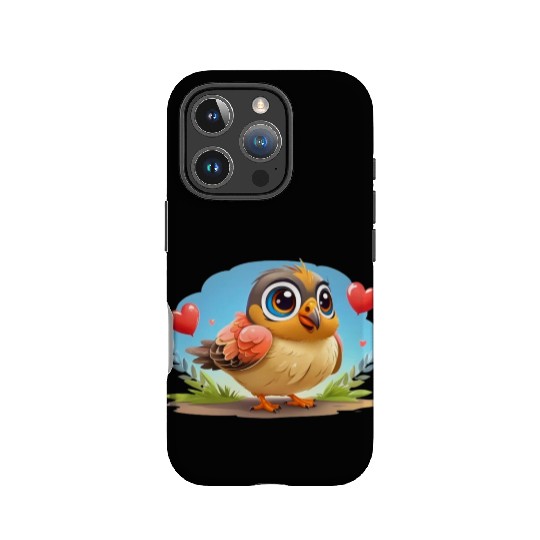 3D bird cartoon IPhone Cases