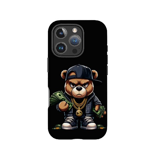 teddy bear with money IPhone Cases