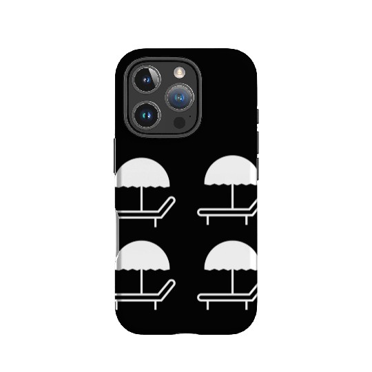 beach umbrella icon IPhone Cases
