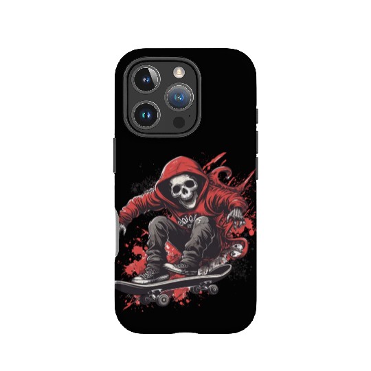Skeleton Skull Skater Skateboarder Skateboard IPhone Cases