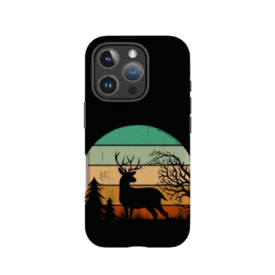 Serene Deer Twilight Forest Silhouette IPhone Cases