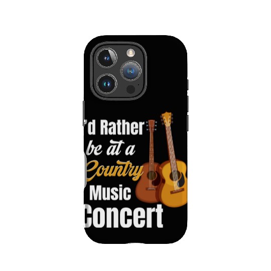 I'd Rather Be At A Country Music Concert Cowgirl IPhone Cases