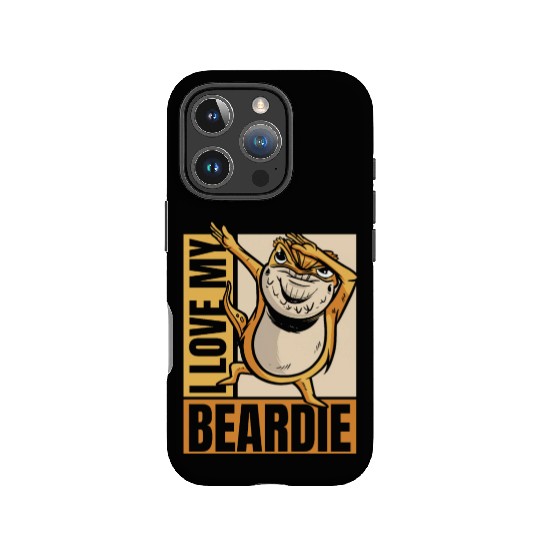 I Love My Beardie Pogona Lizard Pet Owner Bearded IPhone Cases