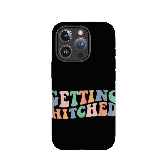 Groovy Getting Hitched Bachelorette Party IPhone Cases