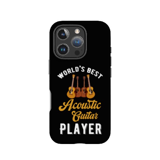 World's Best Acoustic Guitar Player Rocker Band IPhone Cases