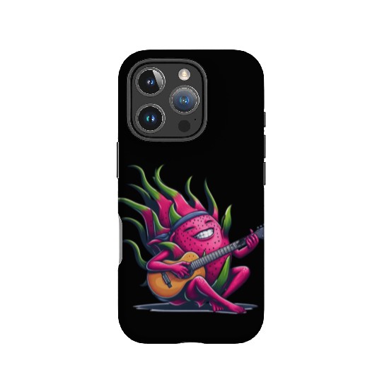 Dragon Fruit Jam: Playing the Guitar IPhone Cases