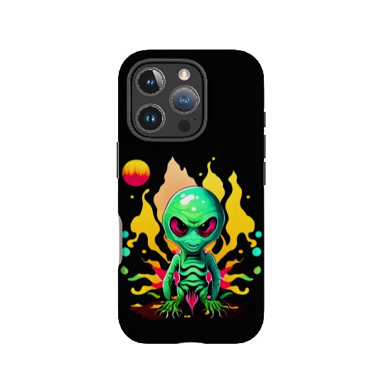 Green Alien Design IPhone Cases
