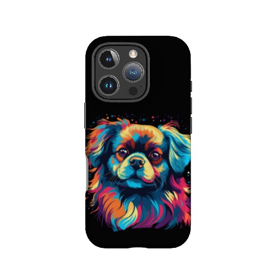 Watercolor Colorful Tibetan Spaniel IPhone Cases