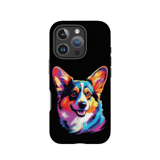 Watercolor Colorful Pembroke Welsh Corgi IPhone Cases